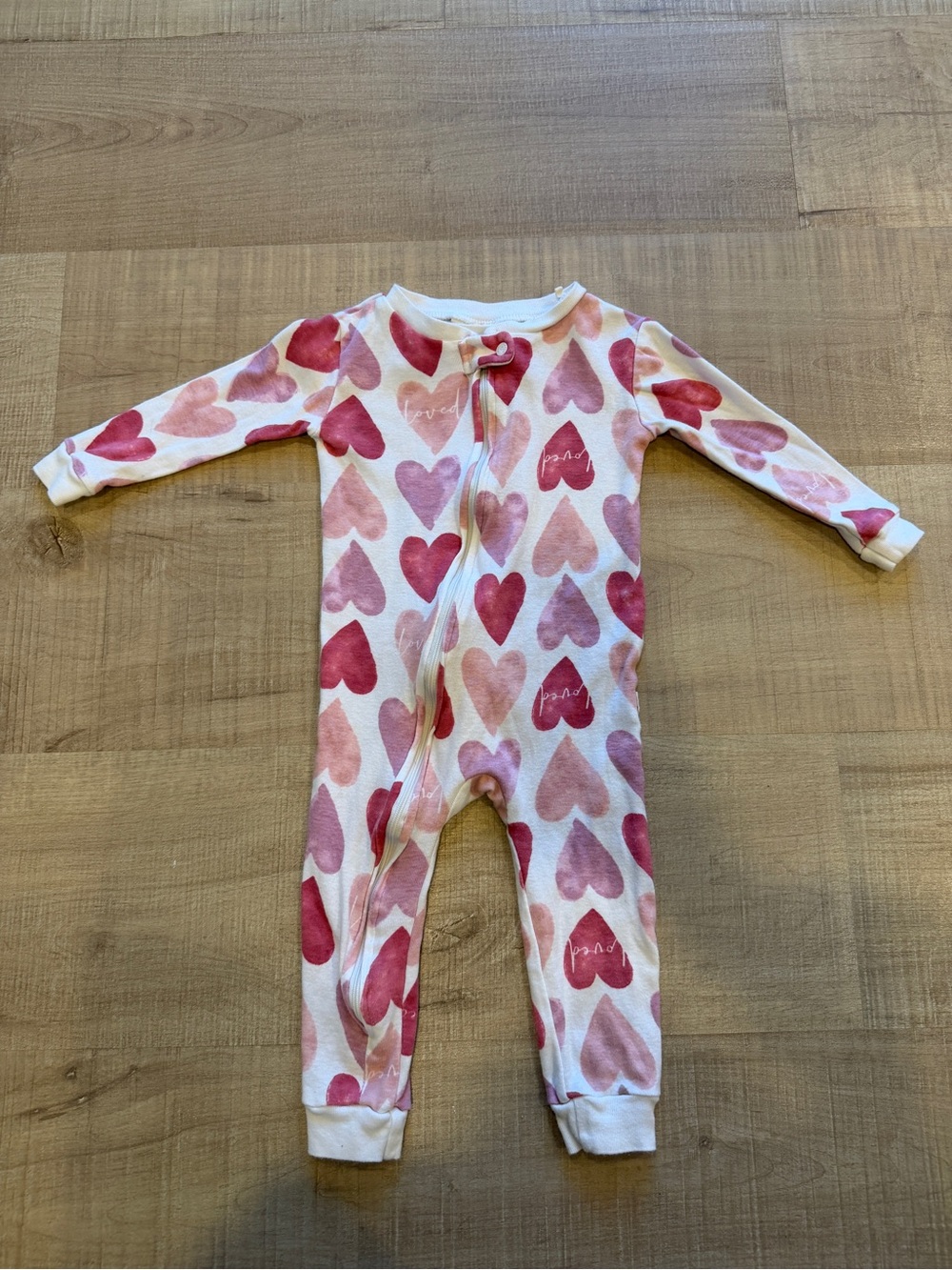 Rabbit Bear 100% Organic Cotton Heart Onesie